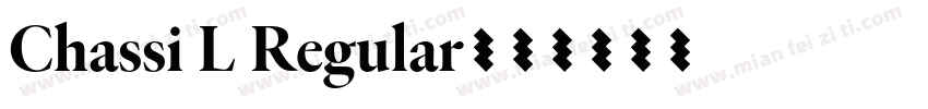 Chassi L Regular字体转换